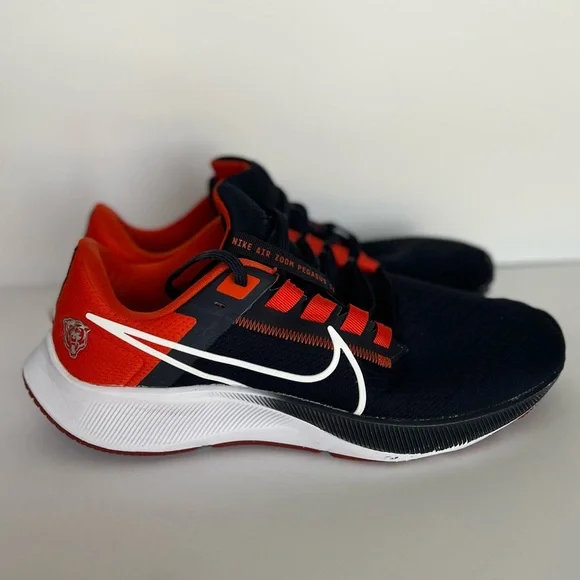 Nike zoom Pegasus 38 running shoe NFL Chicago bears men’s size 10.5 - Picture 3 of 13
